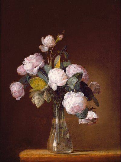 Rose su una Mensola di Pietra da Jean Louis Prevost